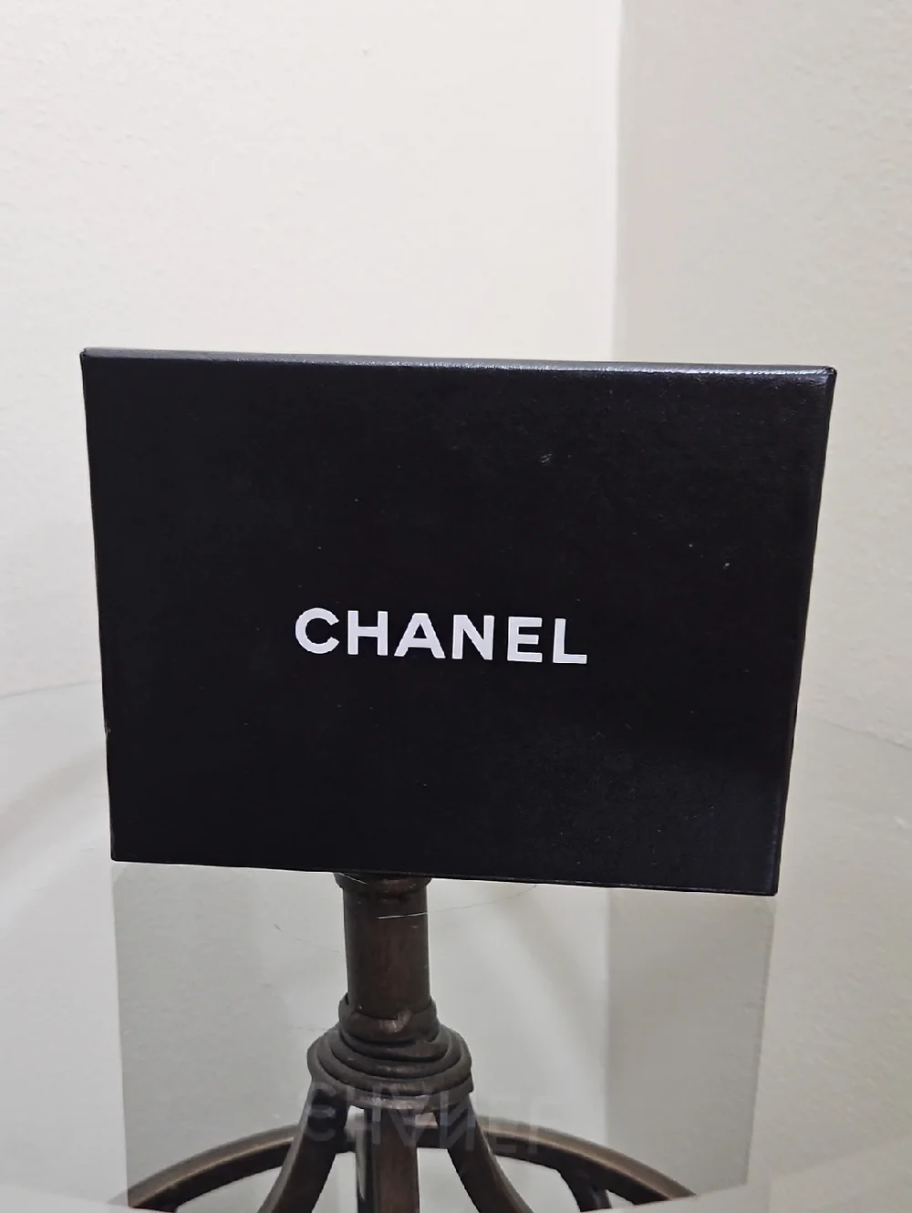 CHANEL Black and White Logo Gift Box